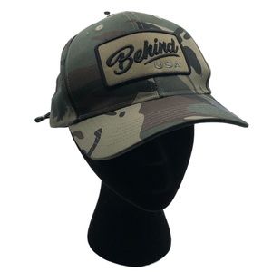Behind Camouflage Sunglasses Cap New Snap Back Logo Green Baseball